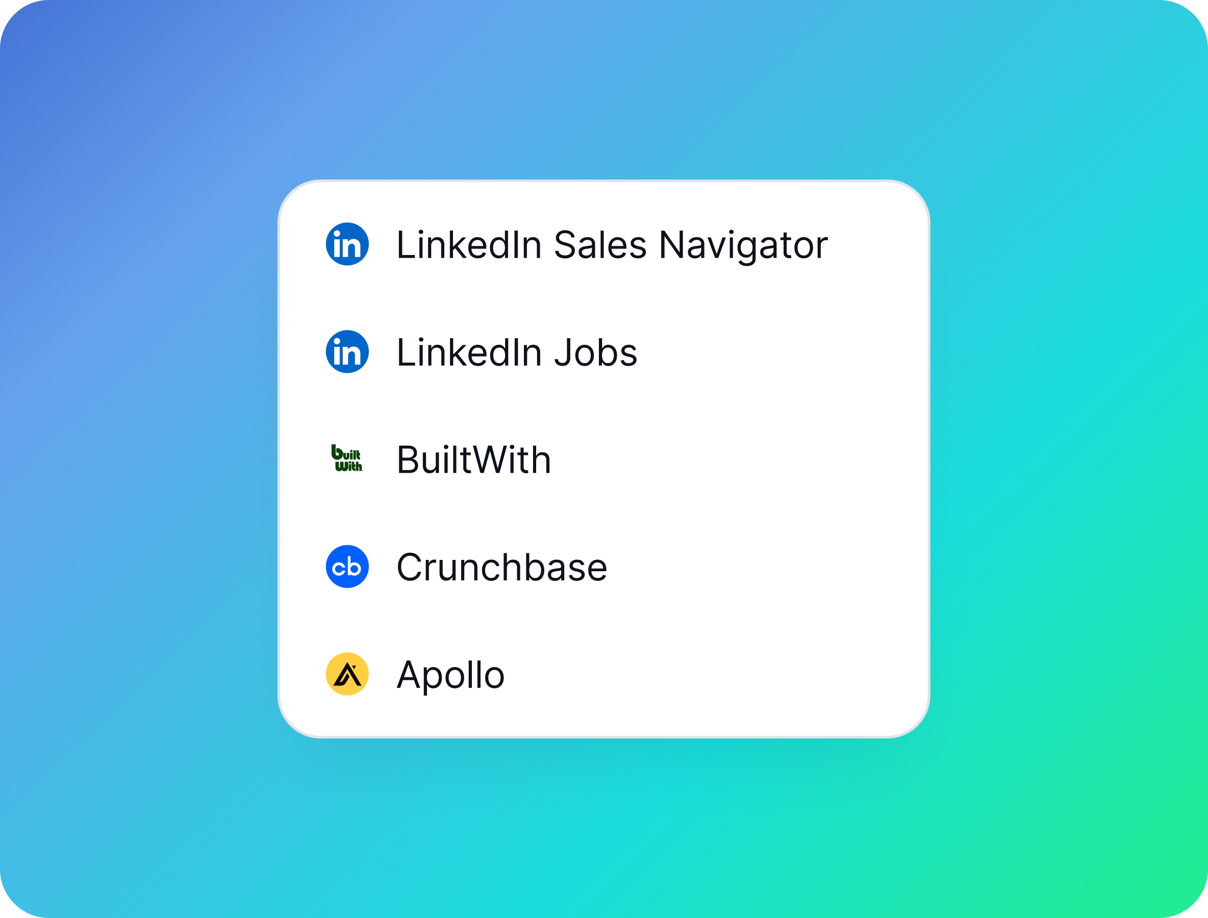 Lead Finder search inside Emailchaser, earlier version of the interface
